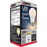 Satco Nuvo 60W Equivalent Warm White A19 Medium Dusk To Dawn LED Light Bulb S11429 547327