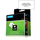 DYMO LW Name Badge Labels 2 1/4"" x 4"" Black on White