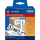 Brother Paper Label,White,2" x 100 ft. DK2223