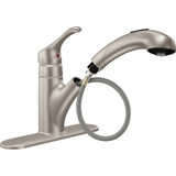 Moen Renzo 1-Handle Lever Pull-Out Kitchen Faucet, Stainless Steel CA87316SRS 452513