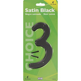 Hy-Ko 4 In. Satin Black Number 3