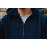 Berne Heritage Medium Navy Thermal-Lined Full-Zip Hooded Sweatshirt