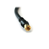 Monoprice Coaxial Cable,RG-6,6 ft.,Black 3031