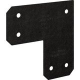 Simpson Strong-Tie Outdoor Accents Avant Collection ZMAX 6X6 Black L Strap APVL6 146100