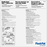 Plumb Pak 1-1-2 In. x 7 In.  Black Plastic Waste Arm PP66-11B 468072