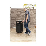 Safco Ash/Trash Can,15 gal.,Black 9474BL