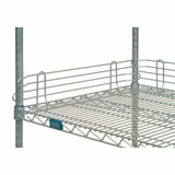 Nexel Nexelate Silver Epoxy Wire Ledge 18""W x 4""H