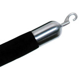 Lawrence Metal Post Rope Hook End, Satin Chrome ROPEEND-HOOK-1S