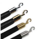 Lawrence Metal Post Rope Hook End, Satin Chrome ROPEEND-HOOK-1S