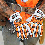 Predator Cut/Impact Resistant Glove,A9,M,White,PR PD43612M
