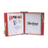 Tarifold Document Wall Display Unit,10 Red Pocket W231