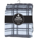 Kay Dee Designs Charcoal Dish Cloth Set (4-Piece)