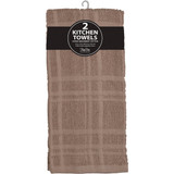 Kay Dee Designs Taupe Solid Terry Kitchen Towel (2-Pack)