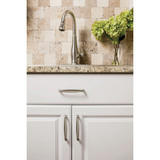 Jeffrey Alexander Milan 4-1/4 In. Overall Length Satin Nickel Cabinet Pull
