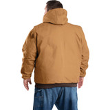 Berne Heritage Men's XL Brown Duck Hooded Active Work Jacket HJ51BDR480 711113