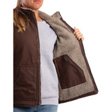 Berne Softstone Women's Small Tuscan Sherpa-Lined Vest WV15TSNR360 731182