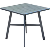 Hanover All-Weather Al,30" sq. Glass-Top Table HANCMDNTBL-30SL