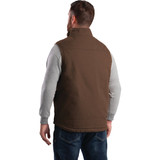 Berne Heartland Men's XL Bark Sherpa-Lined Washed Duck Vest V818BBR480 721524