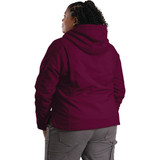 Berne Women's Medium  Plum Sherpa-Lined Softstone Duck Hooded Jacket WHJ43PLMR400 742416