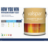 Valspar Integrity Select Flat Paint & Primer Exterior Paint, White, 1 Qt.