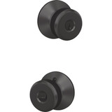 Schlage Bowery Matte Black Restoring Keyed Entry Door Knob F51AGBWE622 257903