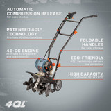 Senix 46cc Gas Tiller Cultivator