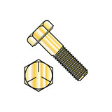 Manufacturer Varies Cap Screws,3/4-16X3 3/4 HEX CAP S,PK65 MS90726-194