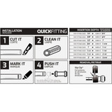 QuickFitting 1/2 In. Push-to-Connect Stainless Steel Push Cap (End Stop)