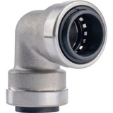 QuickFitting 1-2 In. x 1-2 In. Push-to-Connect Stainless Steel 90-Degree Elbow SS813R 442352