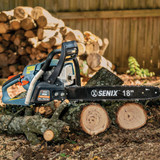 Senix 4QL 18 In. 49cc Gas Powered Chainsaw CS4QL-L1 716765