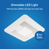 Whisper Remodel 110cfm Led Remodel Fan RG-R811LHA 536164