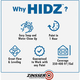 Zinsser HIDZ Multi-Purpose Primer and Sealer, White, 1 Qt. 373693 774962