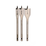 Woodowl Bit,Spade,3-Piece Set,6" Long 00630