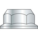 Serrated Hex Flange Nut - 1/4-20 - Zinc CR+3 - Case Hardened Steel - UNC - Pkg o
