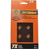 Gorilla Super Sliders 1-1/2 In. Brown Felt Pad (24-Piece)