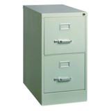 Alera® CABINET,25 2DR LTR,LGY 26135
