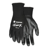 Ninja X Bi-Polymer Coated Palm Gloves, Medium, Black Pack of 12
