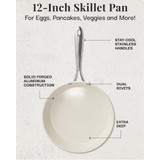 Gotham Steel 12 In. Hammered Cream Collection Fry Pan 1571 624061