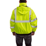 Tingley Hi-vis Bomber Jacket,Insltd,Lime-Blk,XL J26172-XL