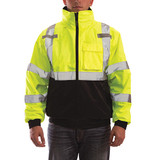 Tingley Hi-vis Bomber Jacket,Insltd,Lime/Blk,L J26172-L