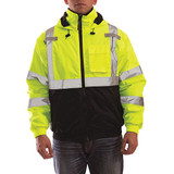Tingley Hi-Vis Bomber Jacket,Class 3,Ylw,5X J26112