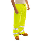 Tingley Rain Pants,Class E,Yellow-Green,4XL P23122