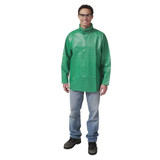 Tingley Chemical Splash Jacket,PVC,Green,XL J41008