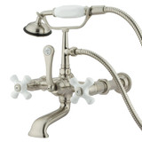 Kingston Brass CC549T8 7" Wall Mount Tub Filler,w/Ha CC549T8