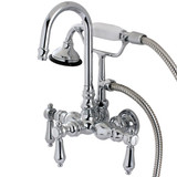 Kingston Brass AE8T1BAL Wall Mount Clawfoot Tub Faucet AE8T1BAL