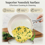 Gotham Steel Hammered Cream Cookware Collection (15-Piece) 1587 625584