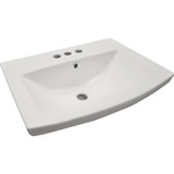 Compass Manufacturing LEHI White Vitreous China Pedestal Sink Bowl