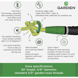 Gardien Coil-Flex Anti-Kink Garden Hose GH26345 717225