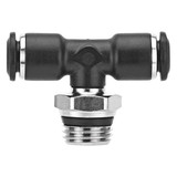 Aignep Usa Swivel Branch Tee,45/64" Hex,8mm Tube 55210-8-3/8