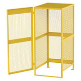 Jamco Cylinder Storage Cabinet, Yellow, Steel CV051YP